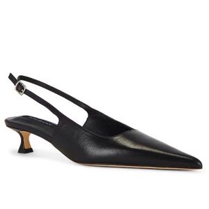 Tony Bianco Crush Slingback Pump in Black Vintage Leather, SIZE 10 US